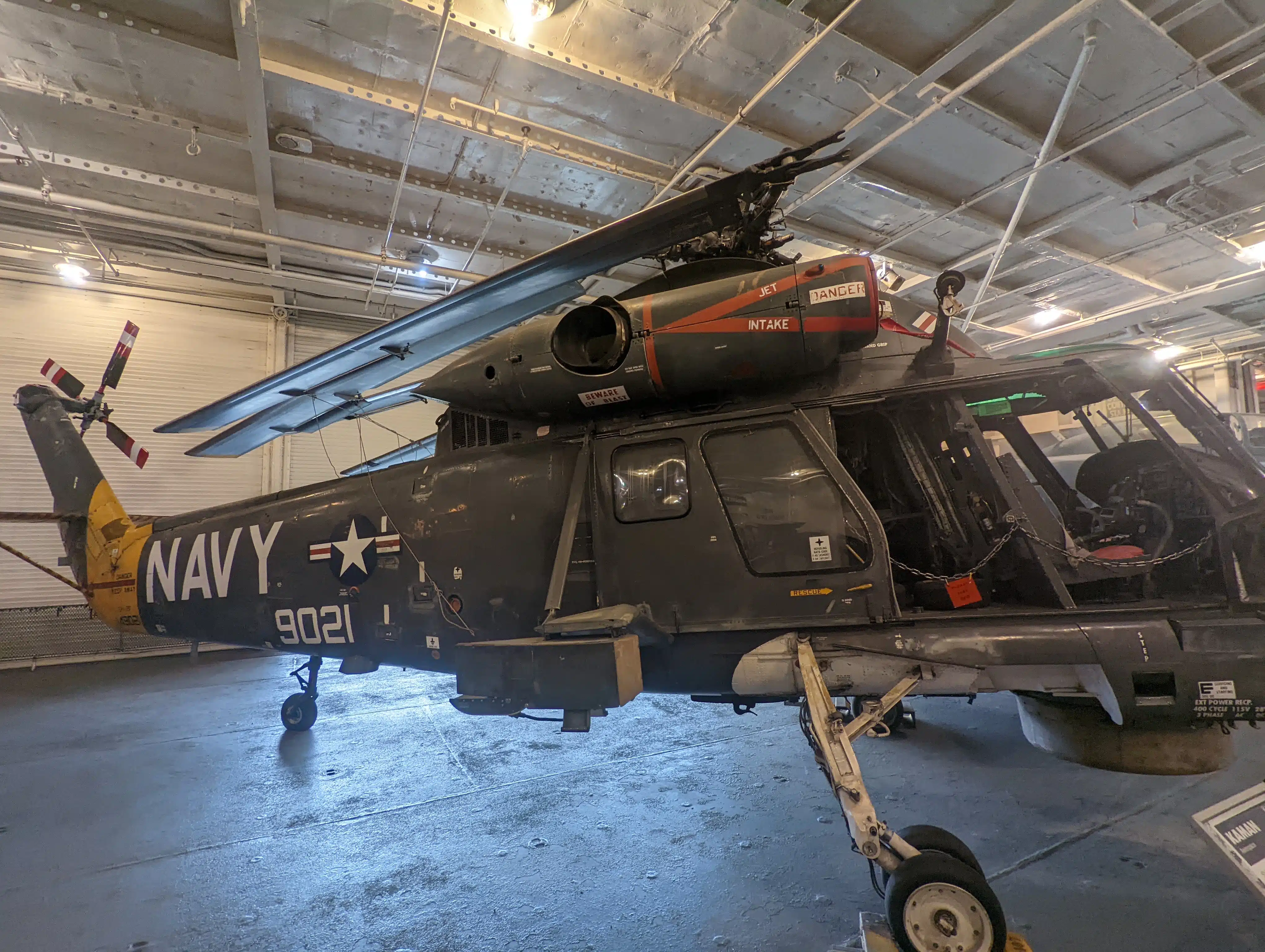 Aboard the hornet - navy copter