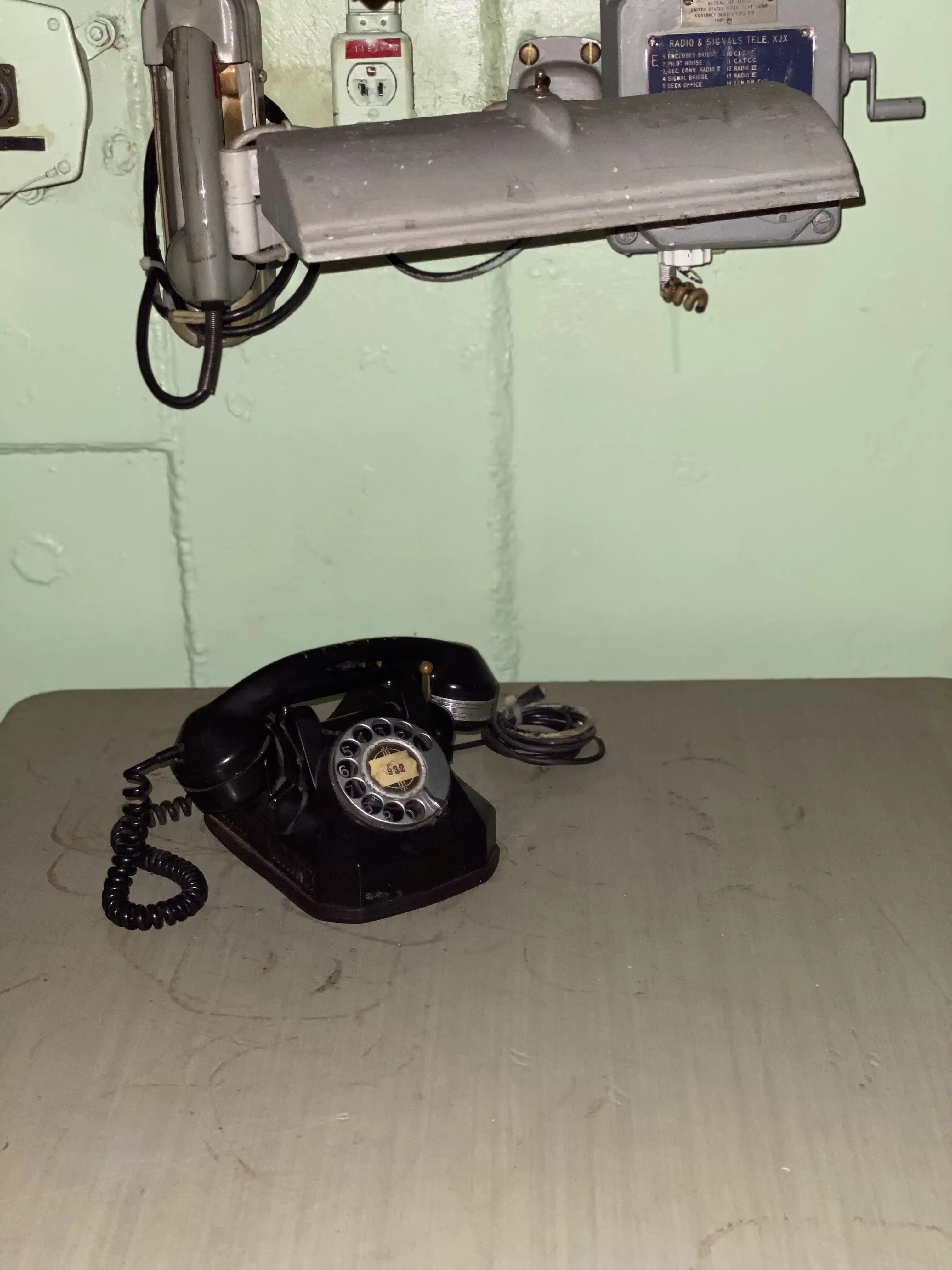 Aboard the hornet - secret room phone
