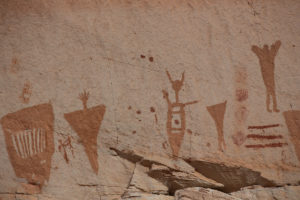 Barrier style pictograph- rock art