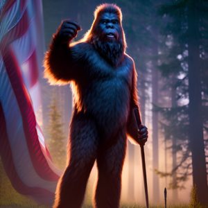 Squatch and maga t-shirts